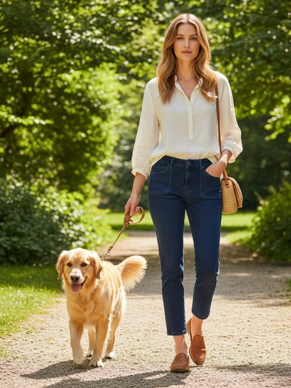 St. John Sport High-Waisted Denim Capri Jeans Dark Wash Split Hem